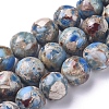 Assembled Synthetic Turquoise and Imperial Jasper Beads Strands LS-G-D0006-C02-8mm-01-1