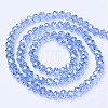 Electroplate Glass Beads Strands EGLA-A034-T1mm-B09-2