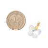 AB Color Plated Glass Pendants PALLOY-JF04594-01-2