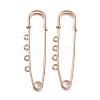 Ion Plating(IP) 304 Stainless Steel Safety Pins Brooch Findings STAS-K252-05B-RG-1