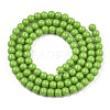 Opaque Solid Color Glass Beads Strands X-GLAA-T032-P10mm-06-3