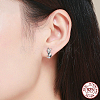 925 Sterling Silver Stud Earrings EJEW-FF0010-09AS-4