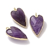 Natural Amethyst Pendants G-G012-12G-10-1