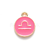 Alloy Enamel Pendants X-ENAM-S124-01A-03K-2
