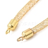 Brass Mesh Chain Link Bracelet Making DIY-B066-01G-3