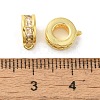 Column Brass Micro Pave Cubic Zirconia Tube Bails KK-C072-05C-G-2