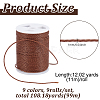 9 Colors Round Waxed Polyester Cord YC-PH0002-50B-2