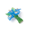 Glass Seed Beaded Pendants PALLOY-MZ01155-01-3