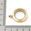 304 Stainless Steel Floating Locket Pendants STAS-E443-41G-03-3