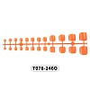 Full Cover Fake Toenails Solid Color Plastic Feet Nails Artificial Toe Nail Tips MRMJ-T078-246O-2