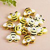 12Pcs 3 Colors Bees Silicone Focal Beads JX658A-3