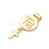Religion Brass Pendants KK-H539-18G-07-2