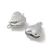 Brass Heart Box Clasps KK-U052-29P-2