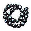 Handmade Evil Eye Lampwork Beads Strands LAMP-N029-009B-2