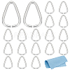 20Pcs 925 Sterling Silver Triangle Linking Ring STER-BC0002-21S-1