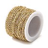 Handmade Brass Enamel Oval Link Chains CHC-L053-08G-04-3