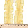 20 Yards Polyester Pleated Elastic Lace Trim SRIB-M015-01J-3
