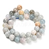 Natural Aquamarine Beads Strands X-G-F591-29B-10mm-01-3