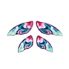 4Pcs 4 Styles Transparent Epoxy Resin Pendants RESI-B032-05A-1