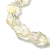 Transparent Electroplate Glass Beads Strands EGLA-F159-FR03-3