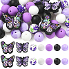 41Pcs 7 Styles Silicone Beads SIL-YW0002-64-1