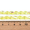Transparent Electroplate Glass Beads Strands LS-EGLA-N023-6x8mm-A02-4