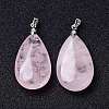 Natural Rose Quartz Pendants G-D084-01P-B15-6