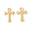 201 Stainless Steel Tiny Cross Charms STAS-F192-079G-3