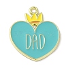 Father's Day Alloy Enamel Pendants ENAM-U0001-01D-1