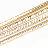 Brass Snake Chains Necklace Making MAK-Q012-04G-1