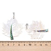 Natural Paua Shell & White Shell Pendants KK-C135-03P-3