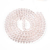 Baking Paint Transparent Glass Beads Strands DGLA-N006-6mm-02-2