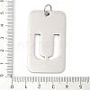 304 Stainless Steel Pendants STAS-M115-01P-U-3