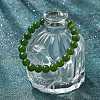 Natural TaiWan Jade Bead Stretch Bracelets BJEW-K212-B-019-3