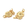 Rack Plating Brass Micro Pave Cubic Zirconia Pendants X-KK-K377-60G-2