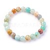 Natural Flower Amazonite Beads Stretch Bracelets BJEW-F380-01-B09-6