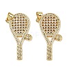 Brass Micro Pave Cubic Zirconia Pendants KK-S526-10G-C-1