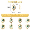 24Pcs 8 Styles Alloy & Resin Connector Charms RESI-CJ0004-97-2