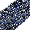 Natural Dumortierite Beads Strands G-P573-A48-01-2