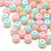 Transparent Stripe Resin Beads LS-X-RESI-S345-6mm-09-1