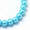 Baking Paint Pearlized Glass Pearl Round Bead Strands HY-Q003-4mm-48-2