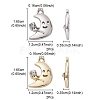 4Pcs 2 Colors Rack Plating Alloy Rhinestone Pendants FIND-YW0003-60-4