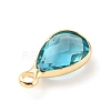 Faceted Glass Pendants KK-WH0054-15C-G-2