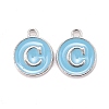 Platinum Plated Alloy Enamel Charms LS-X-ENAM-S118-04C-P-1