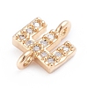 Brass Micro Pave Cubic Zirconia Links Connectors ZIRC-I042-16G-E-3