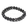 Natural Larvikite Bead Stretch Bracelets X-BJEW-K212-B-046-6
