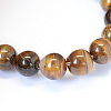 Grade AB Natural Tiger Eye Round Bead Strands X-G-E334-10mm-17-3