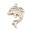 Alloy Crystal Rhinestone Pendants ALRI-C007-62LG-2