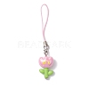 Flower Acrylic Mobile Straps HJEW-JM01883-5