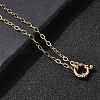 304 Stainless Steel Cable Chain Necklaces with Spring Ring Clasps for Women X-NJEW-Z091-15G-1